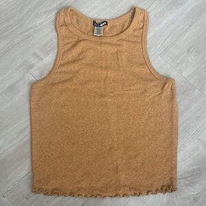 Fashion Nova Marilyn Crop Top - Mustard